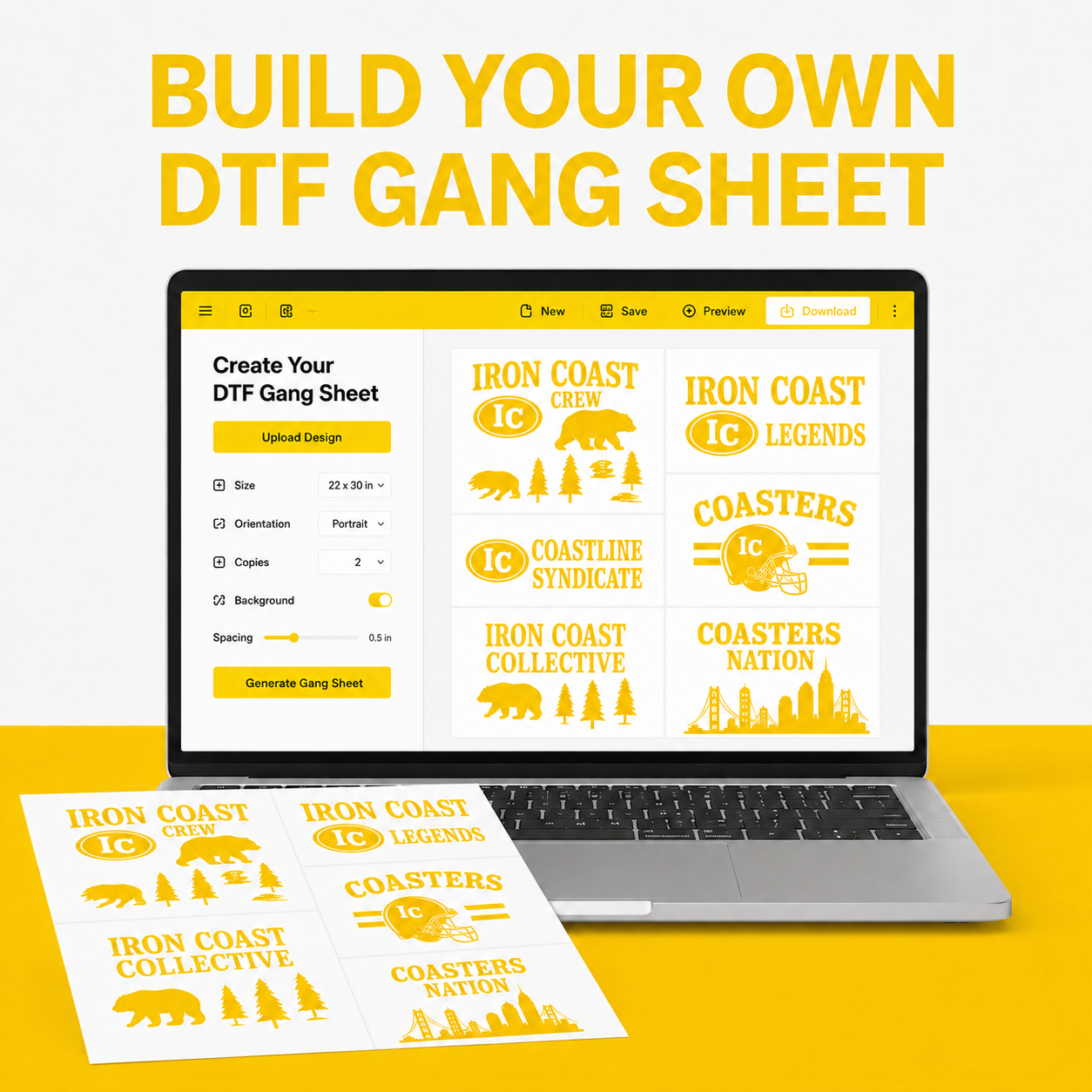 Build Your Own DTF Gang Sheet